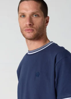 T-shirt col rond mixte Marine Ley