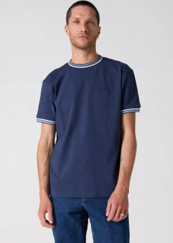 T-shirt col rond mixte Marine Ley