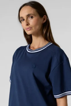 T-shirt col rond mixte Marine Ley