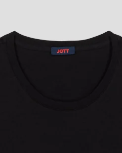 T-Shirt à col rond Noir Lucia