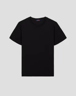 T-Shirt à col rond Noir Petro
