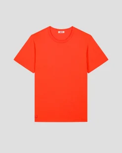 T-Shirt à col rond Rouge feu Petro