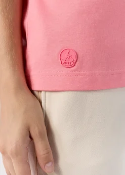 T-Shirt à col rond Vibrant pink Lucia