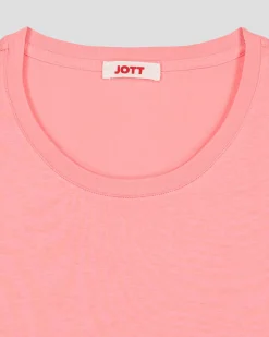 T-Shirt à col rond Vibrant pink Lucia