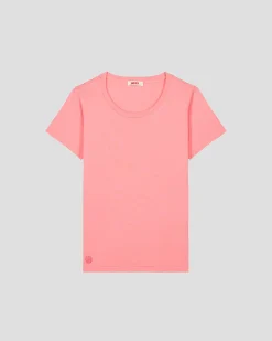 T-Shirt à col rond Vibrant pink Lucia
