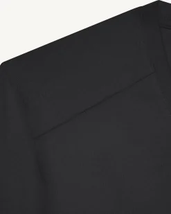 T-shirt col V femme en coton Noir Sofia