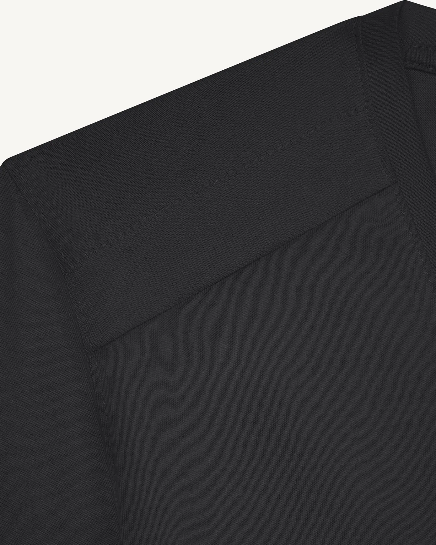 T-shirt col V femme en coton Noir Sofia
