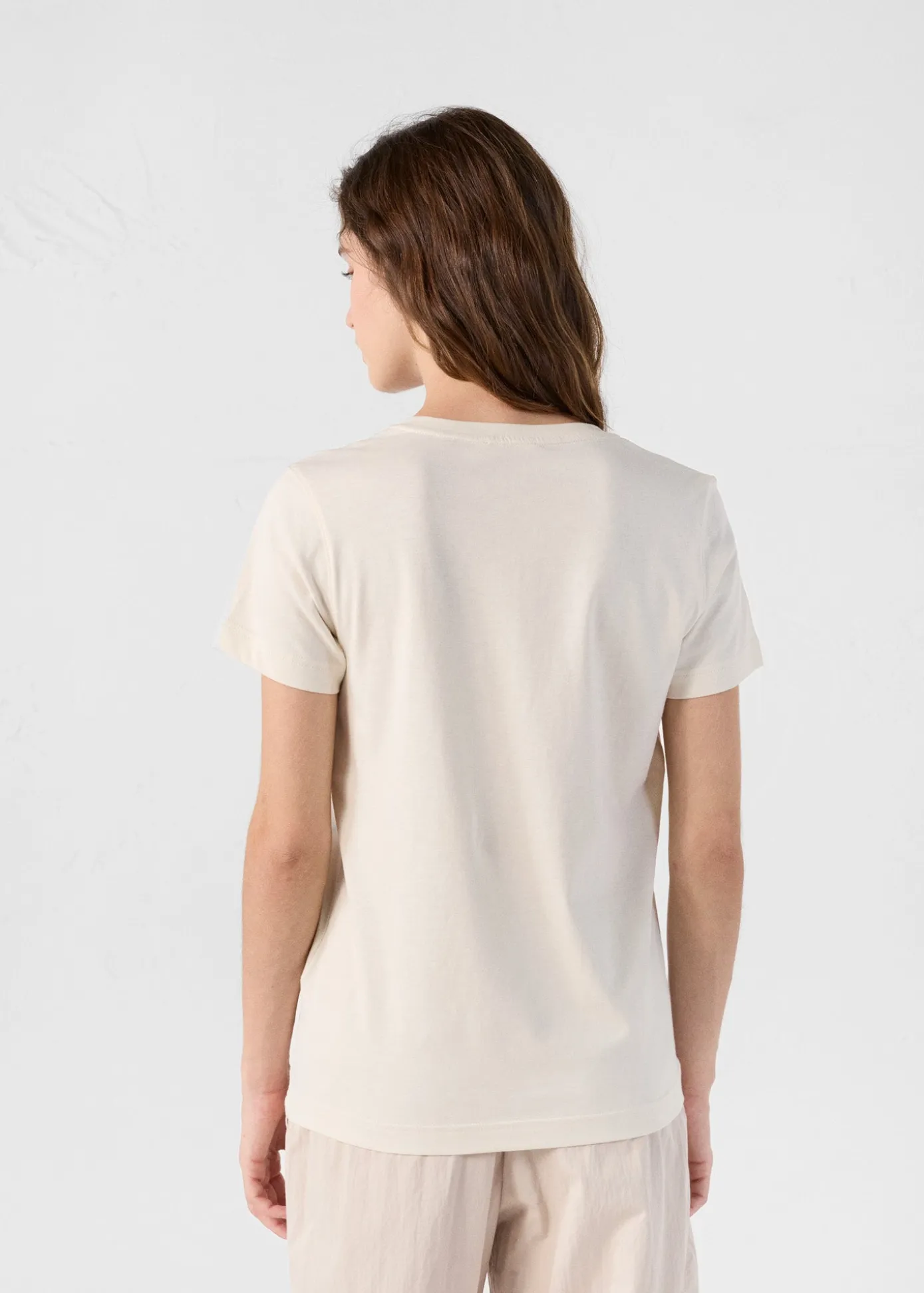 T-Shirt col V Naturel Sofy