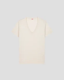 T-Shirt col V Naturel Sofy