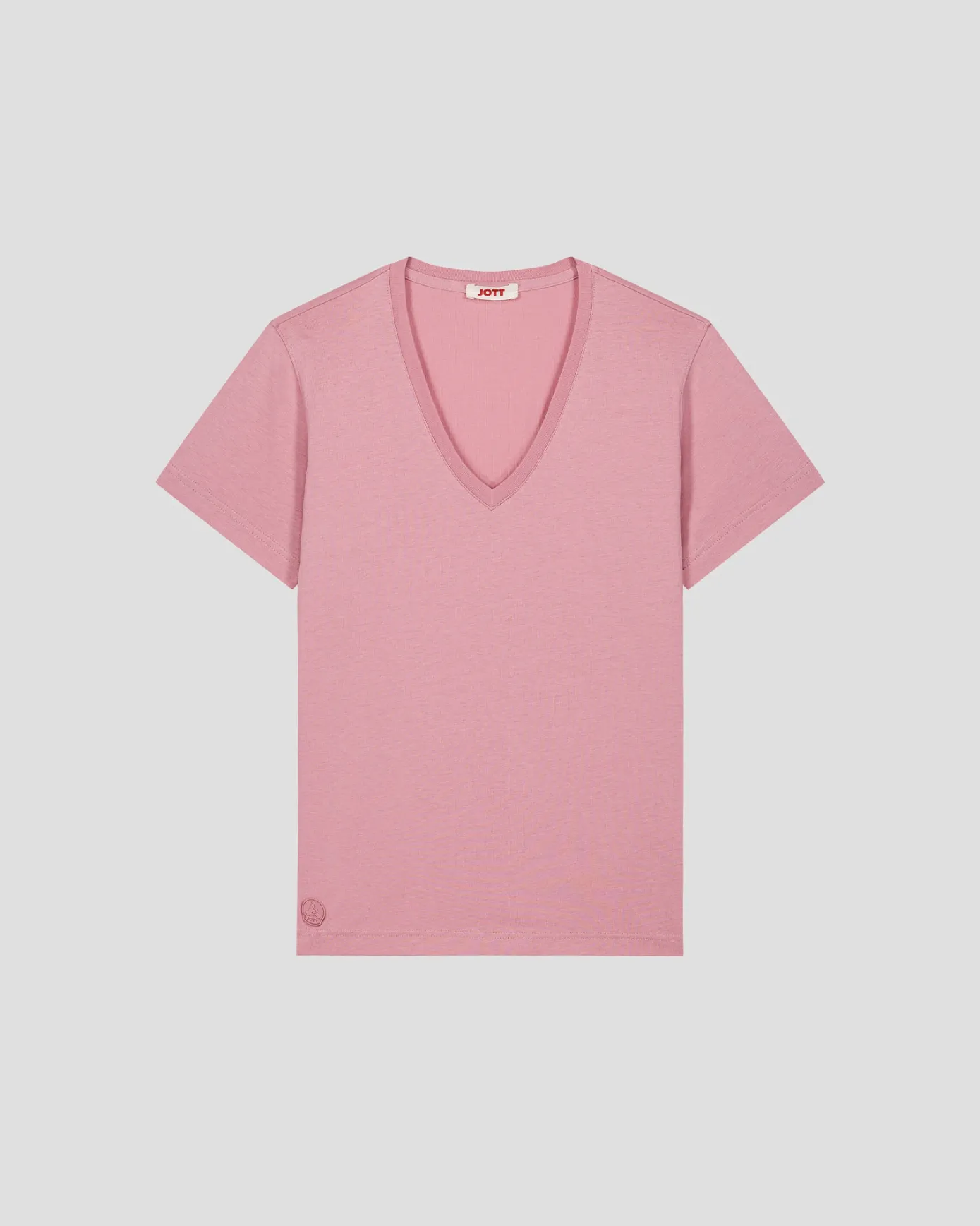 T-Shirt col V Rose antique Sofy