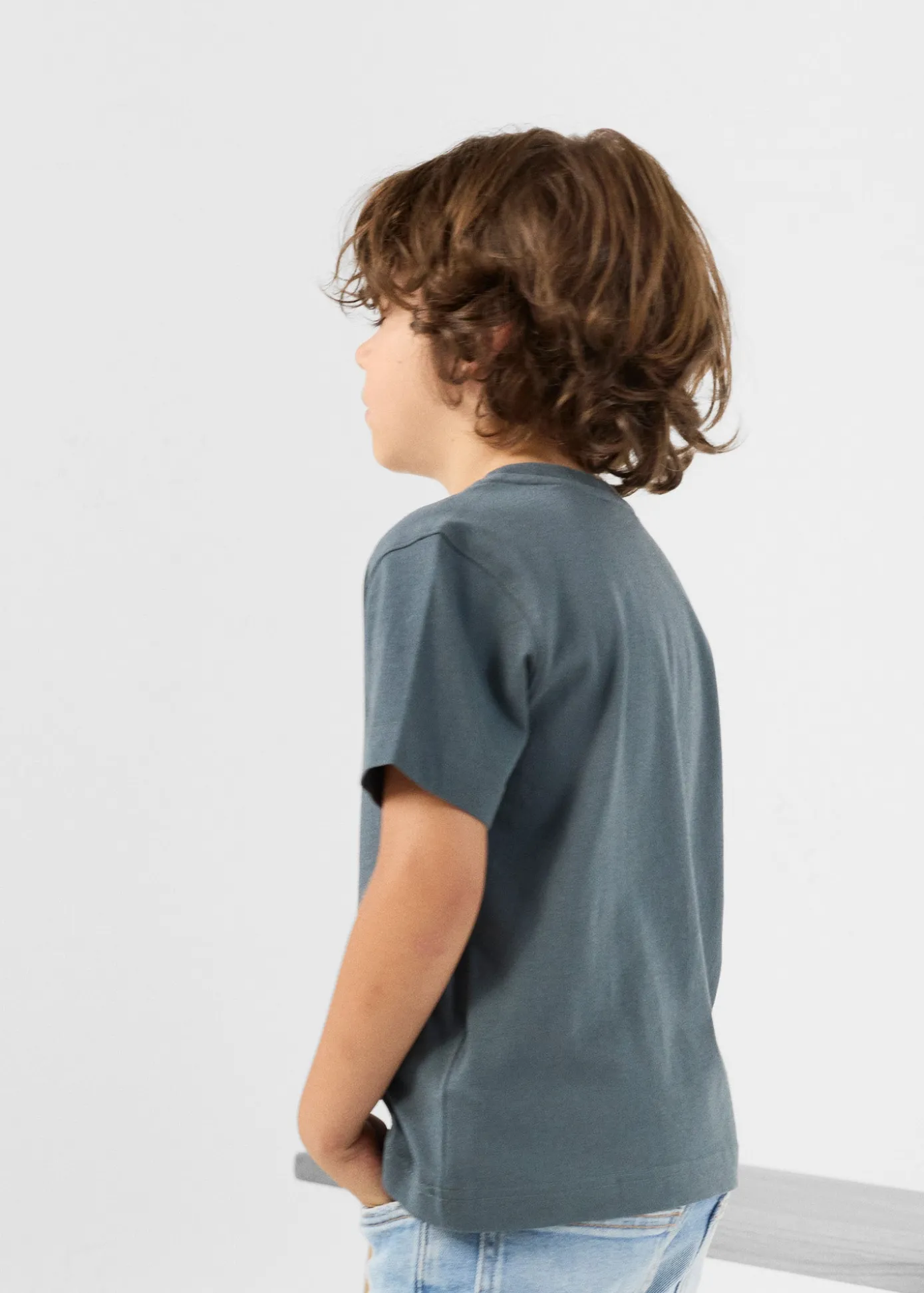 T-shirt enfant à col rond Bluestone Pio