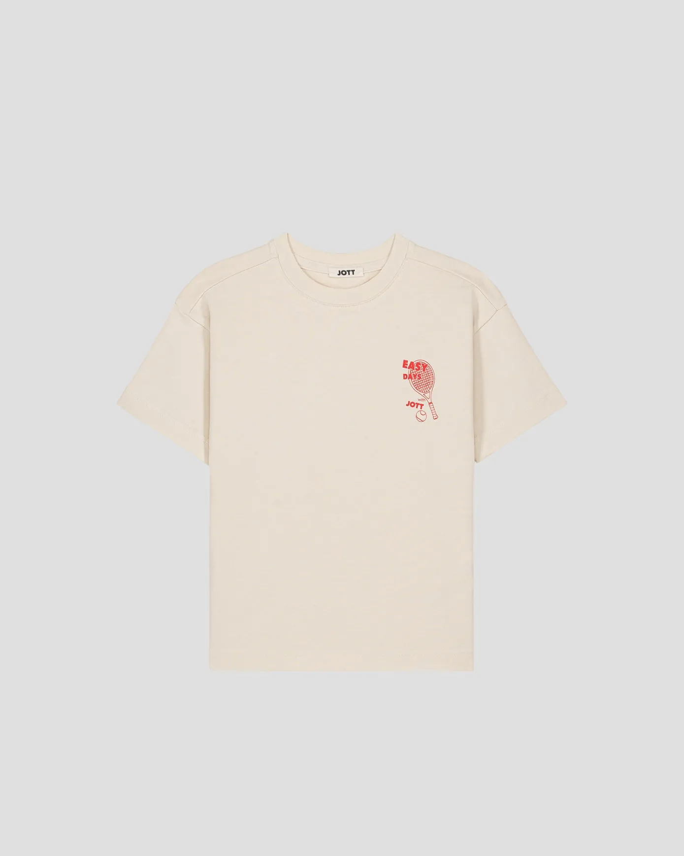 T-shirt enfant col rond imprimé Naturel Mattia