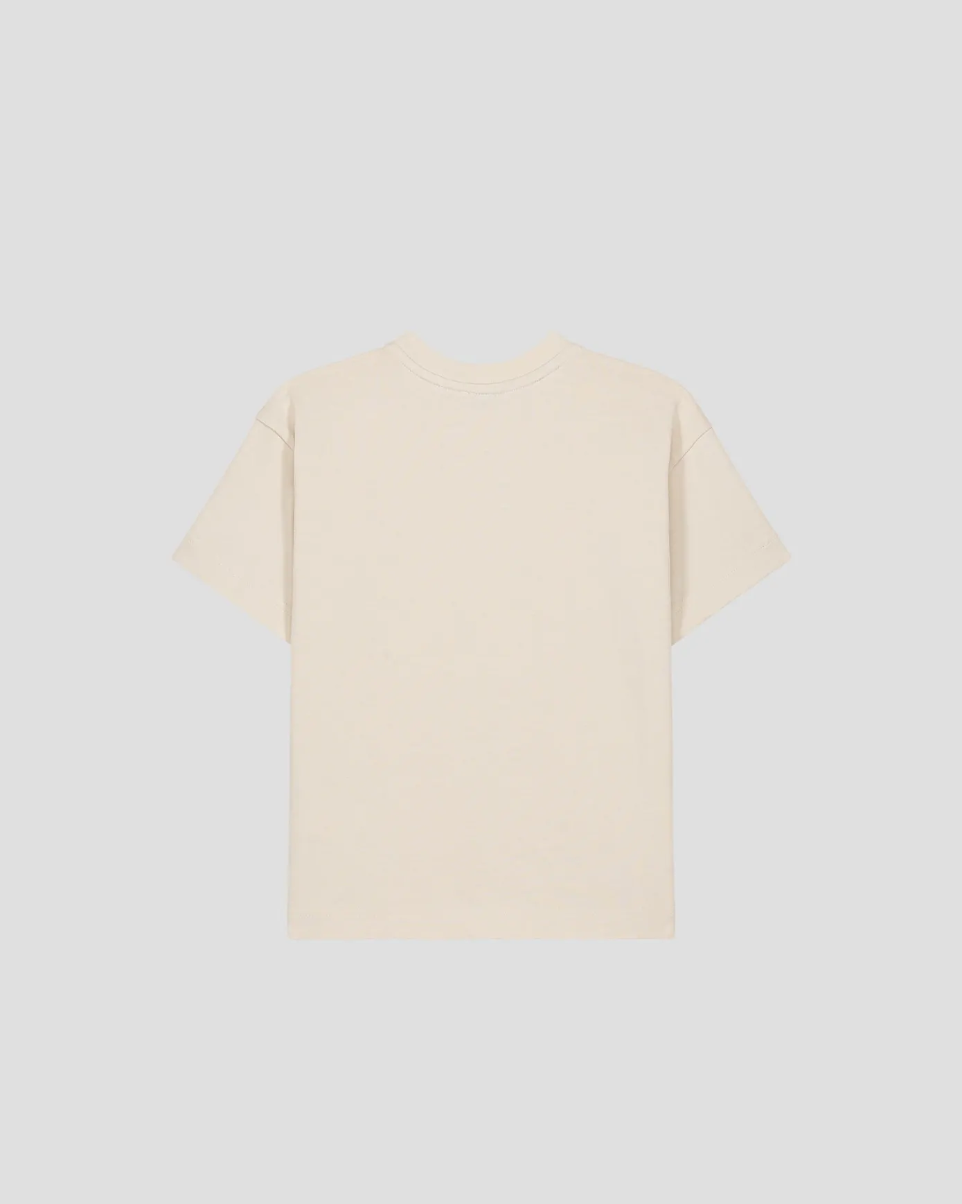 T-shirt enfant col rond imprimé Naturel Mattia