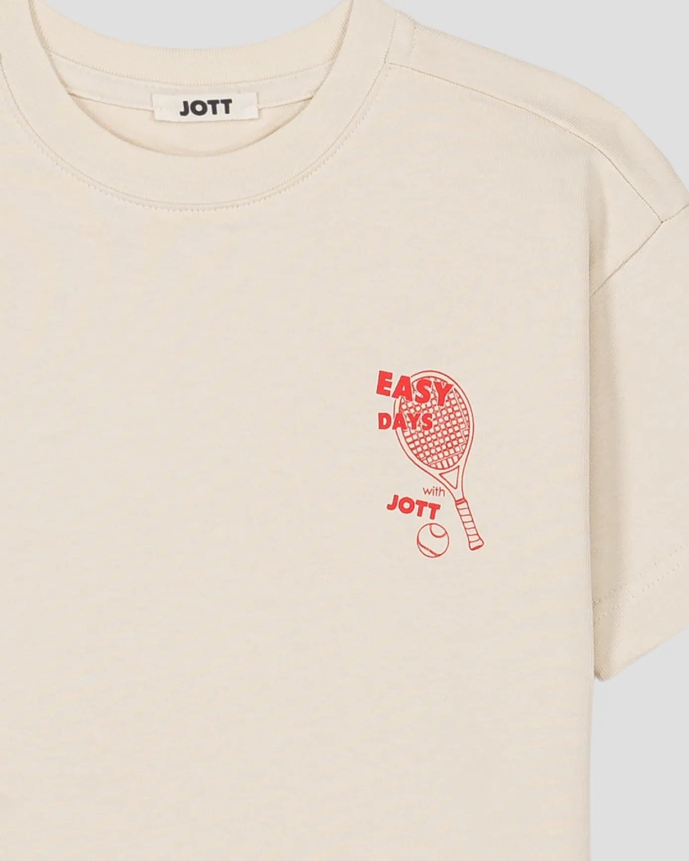T-shirt enfant col rond imprimé Naturel Mattia