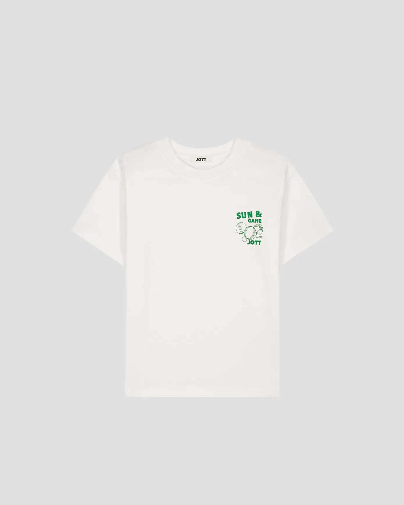 T-shirt enfant col rond imprimé Blanc Mattia