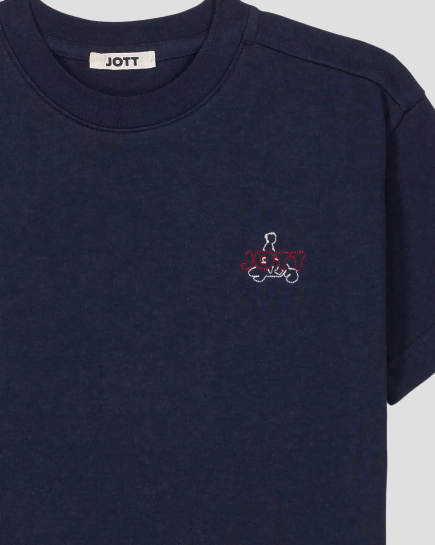 T-shirt enfant col rond Marine Yuan