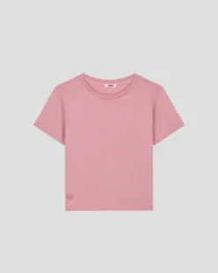 T-shirt enfant à col rond Rose antique Pio