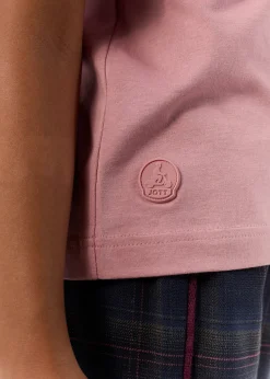 T-shirt enfant à col rond Rose antique Pio