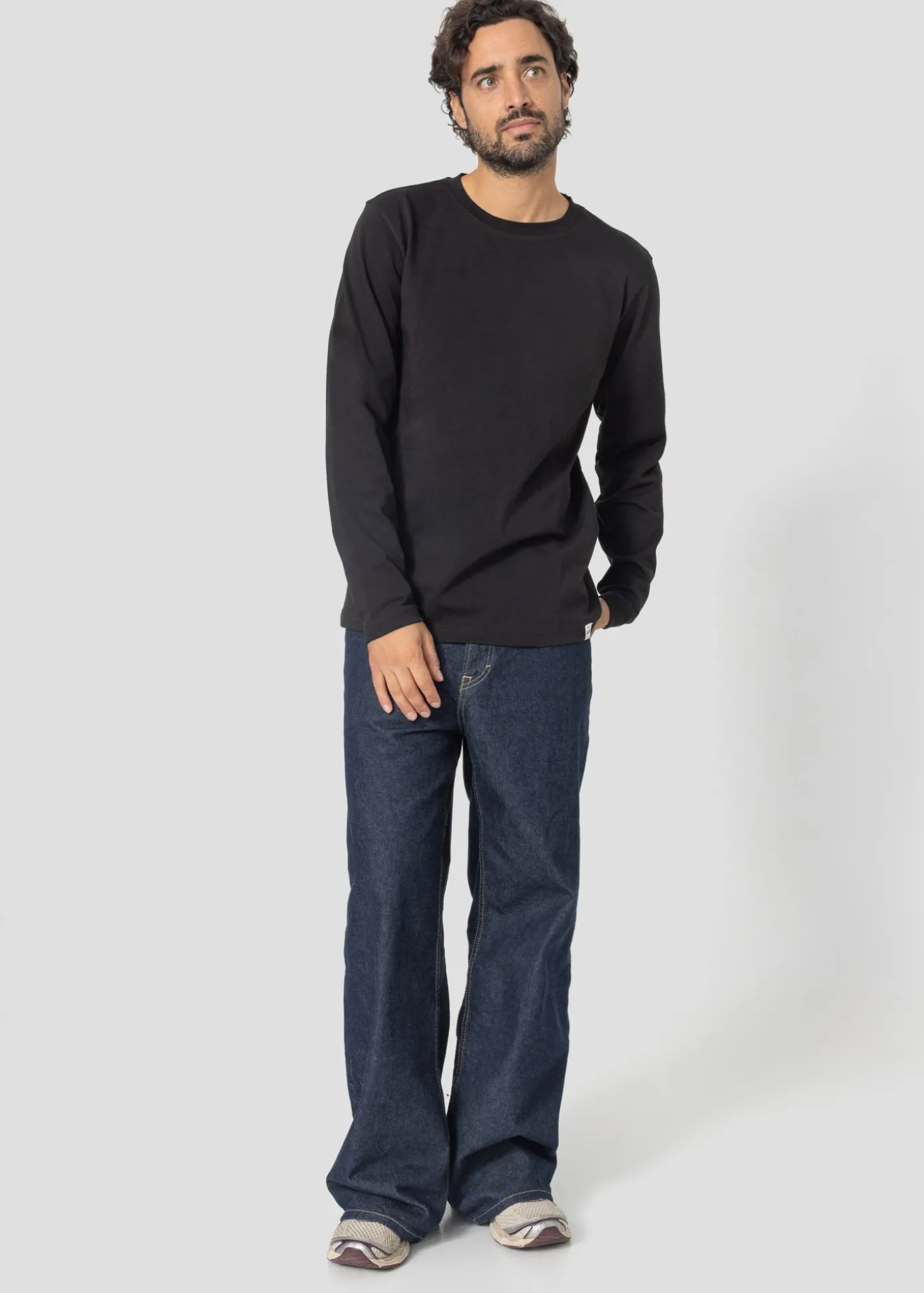 T-shirt manches longues Noir Emilio