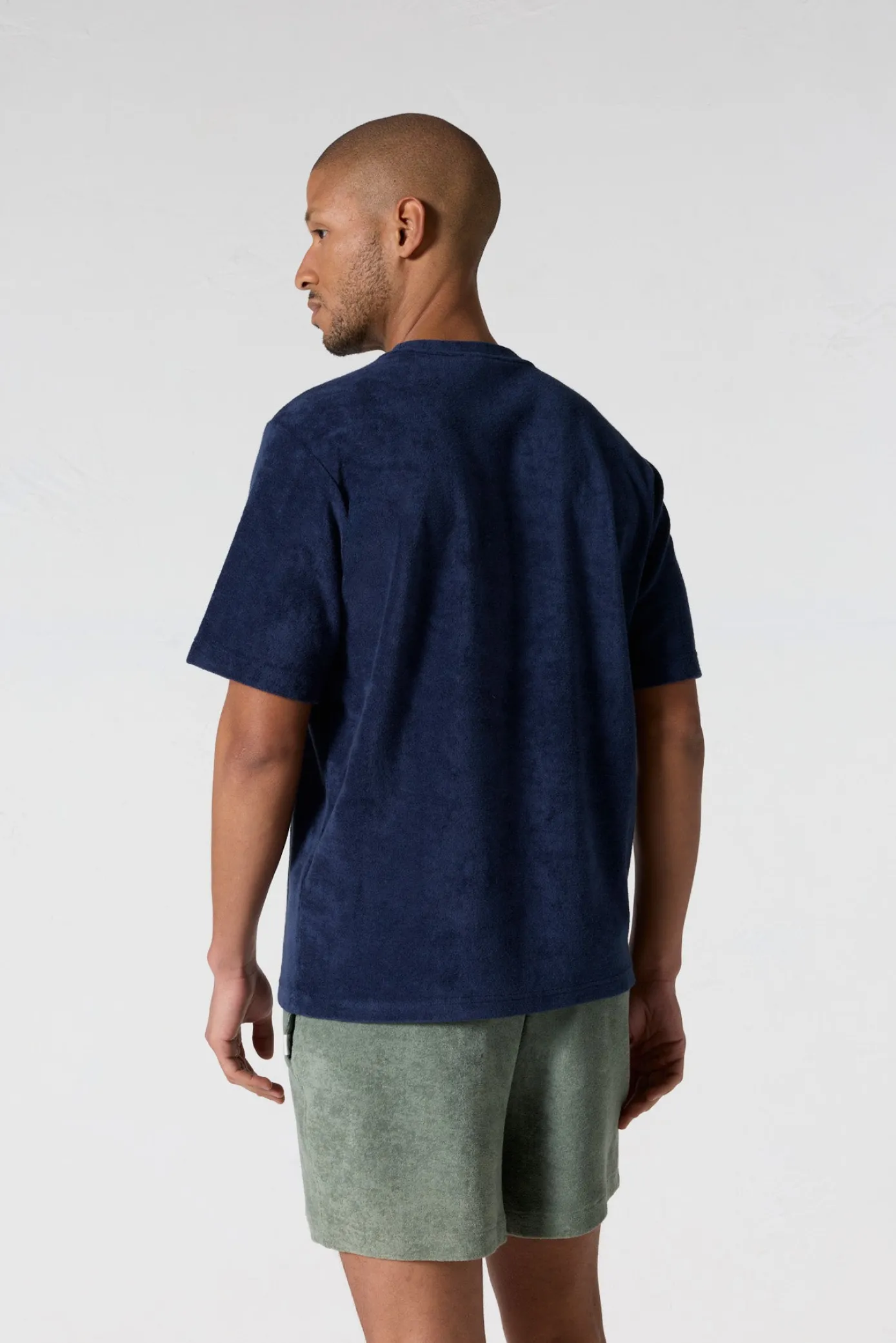 T-shirt éponge col rond Marine Reef
