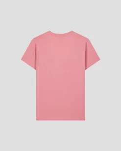 T-shirt uni col V en coton Pink antique Sofia 2.0