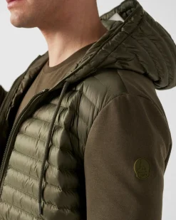 Veste bi-matière à capuche Army Gummy 2.0
