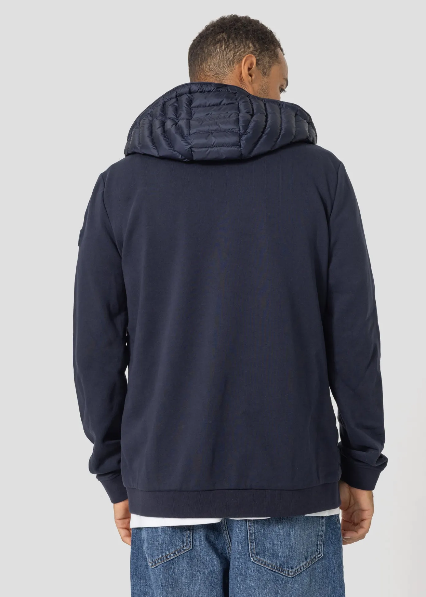 Veste bi-matière à capuche Marine Gummy 2.0