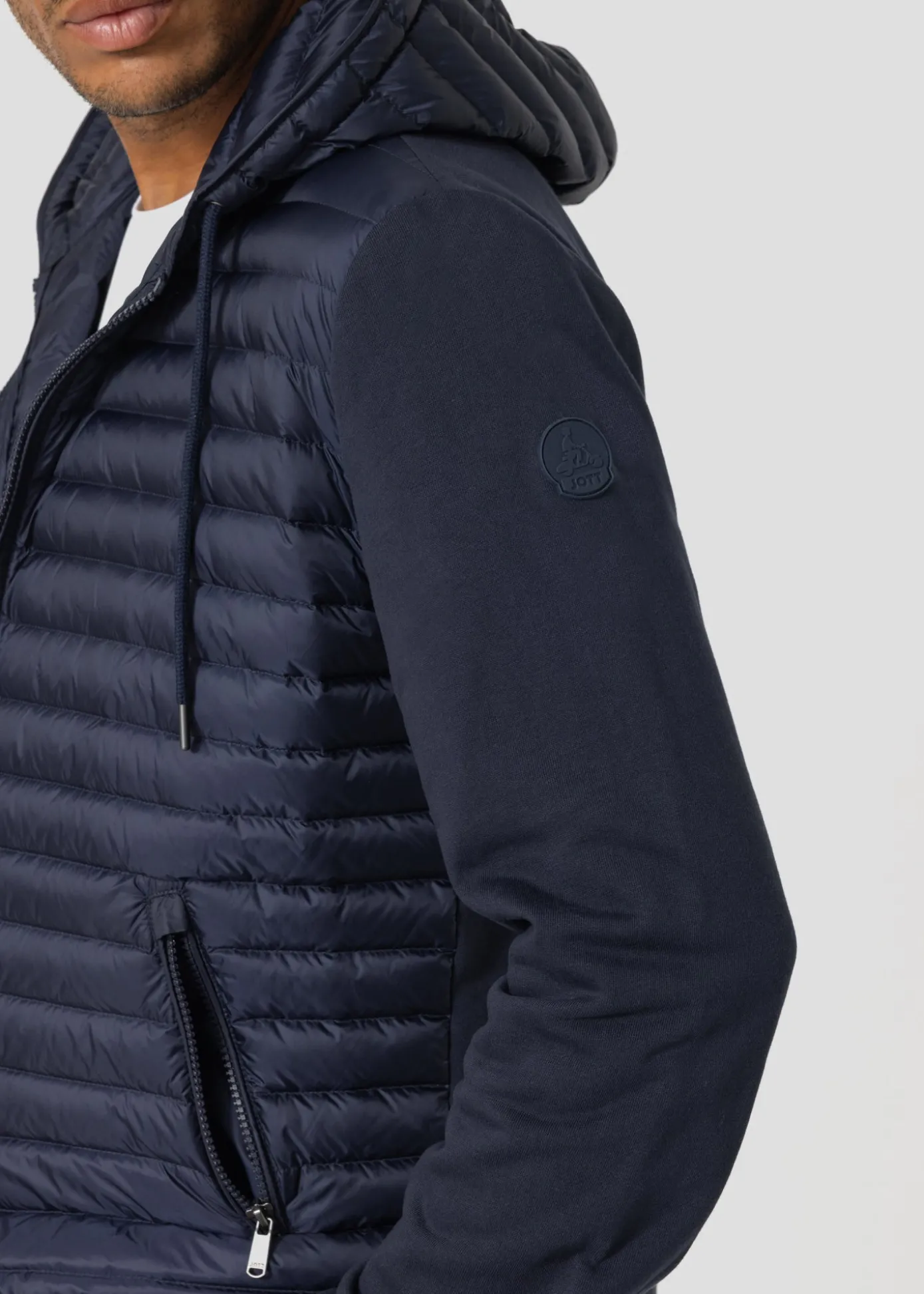 Veste bi-matière à capuche Marine Gummy 2.0