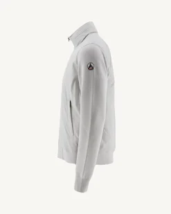 Veste à capuche bi-matière Gris clair Bardenas