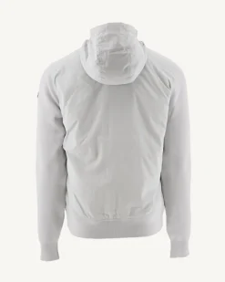 Veste à capuche bi-matière Gris clair Bardenas