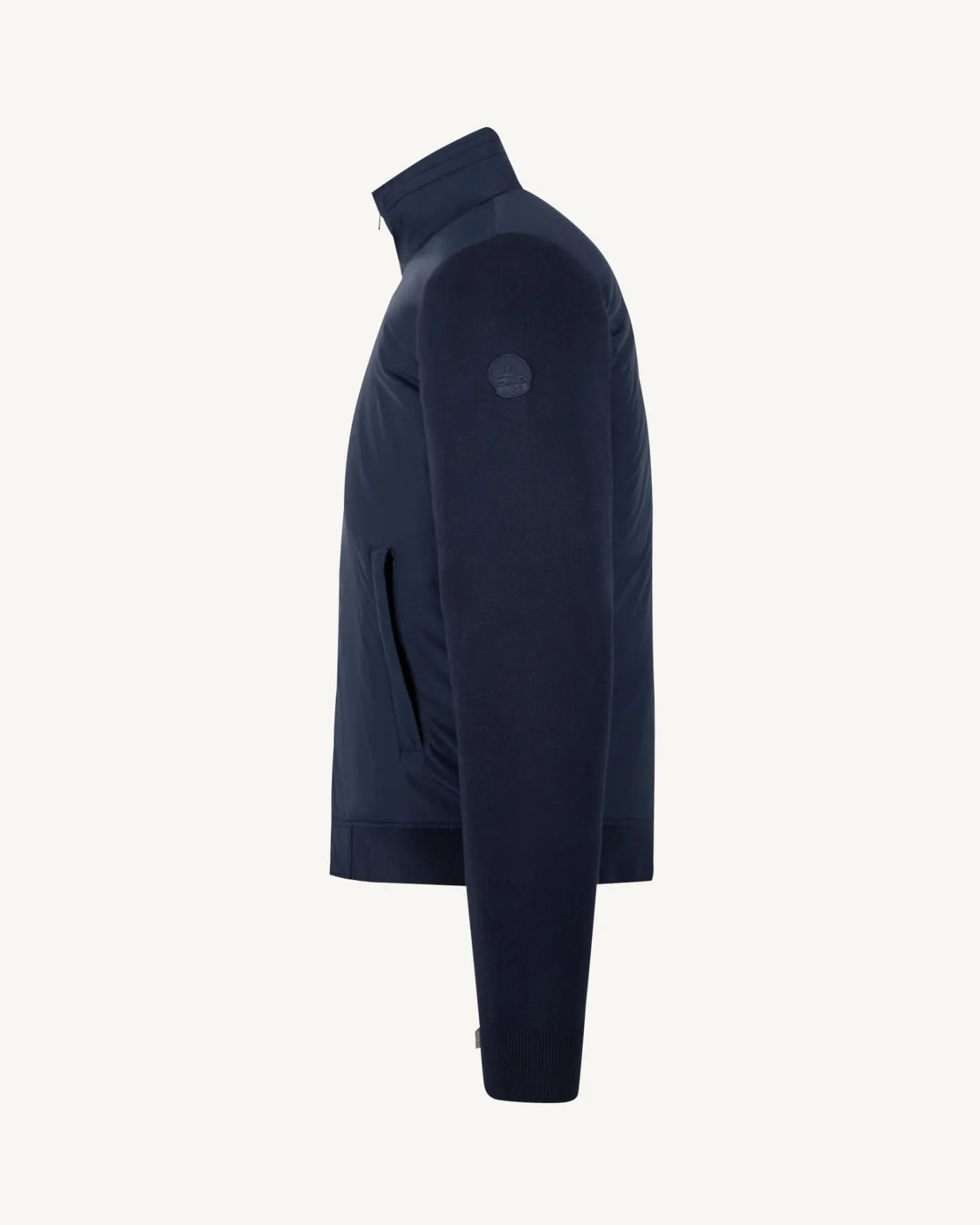 Veste à capuche bi-matière Marine Bardenas