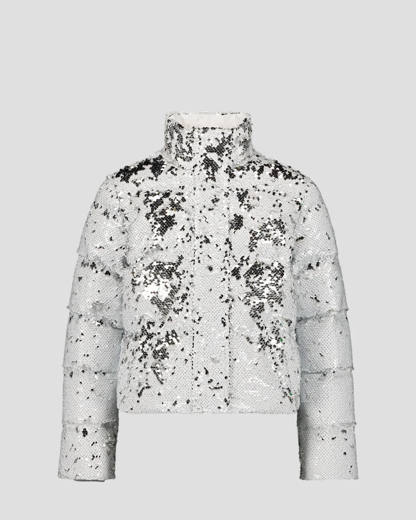 Veste enfant à sequins Blanc/argent Lina