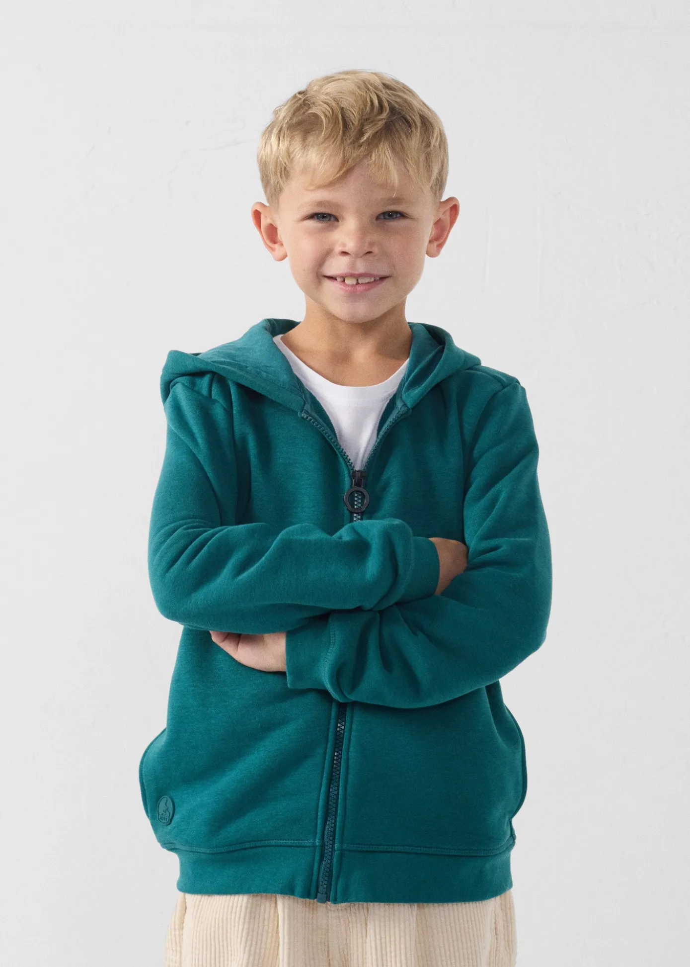Veste enfant zippée à capuche Deep lake Arie