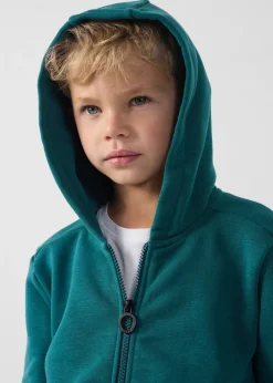 Veste enfant zippée à capuche Deep lake Arie