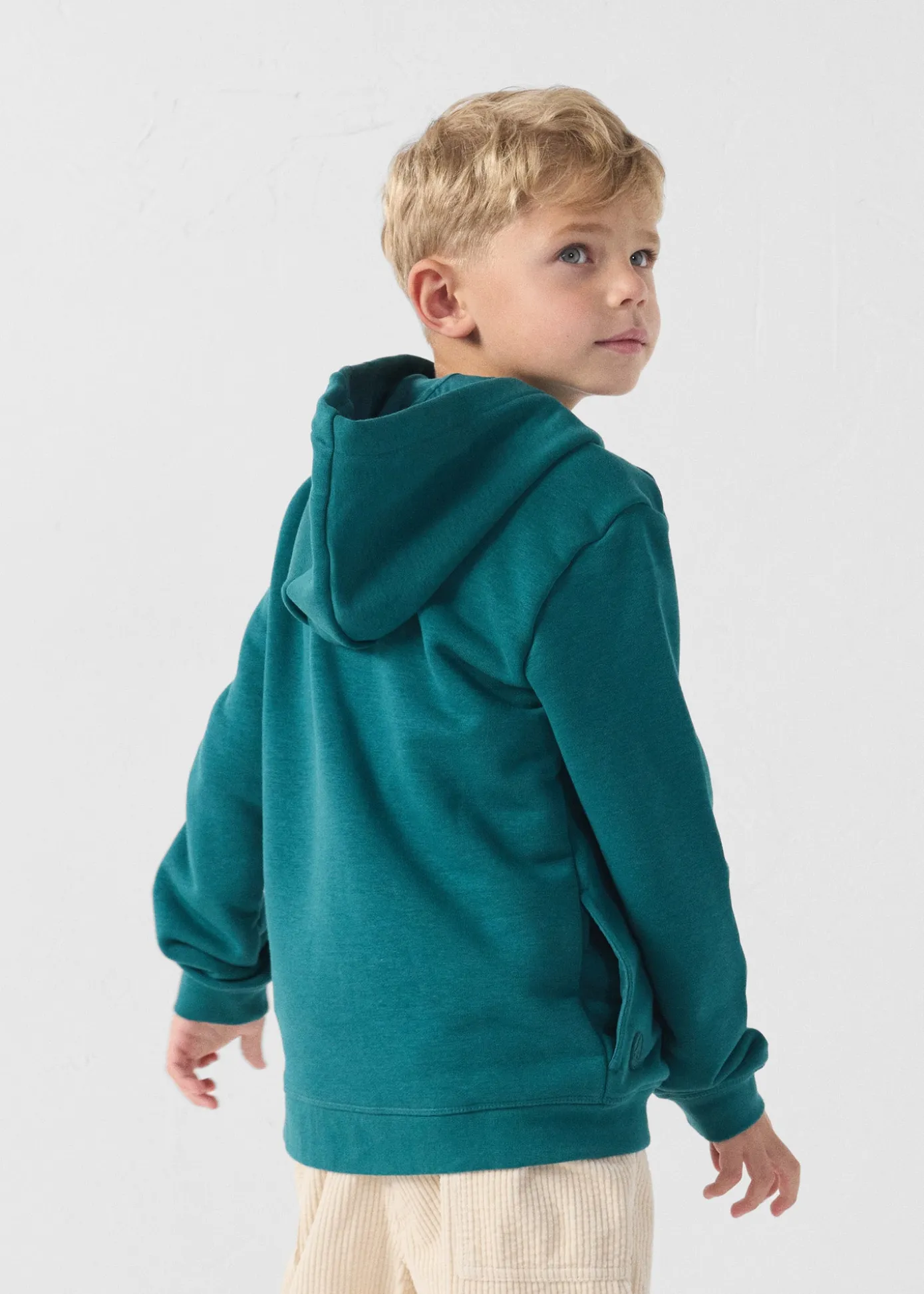 Veste enfant zippée à capuche Deep lake Arie