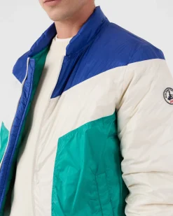 Veste esprit puffer Cobalt/vert persan Joan