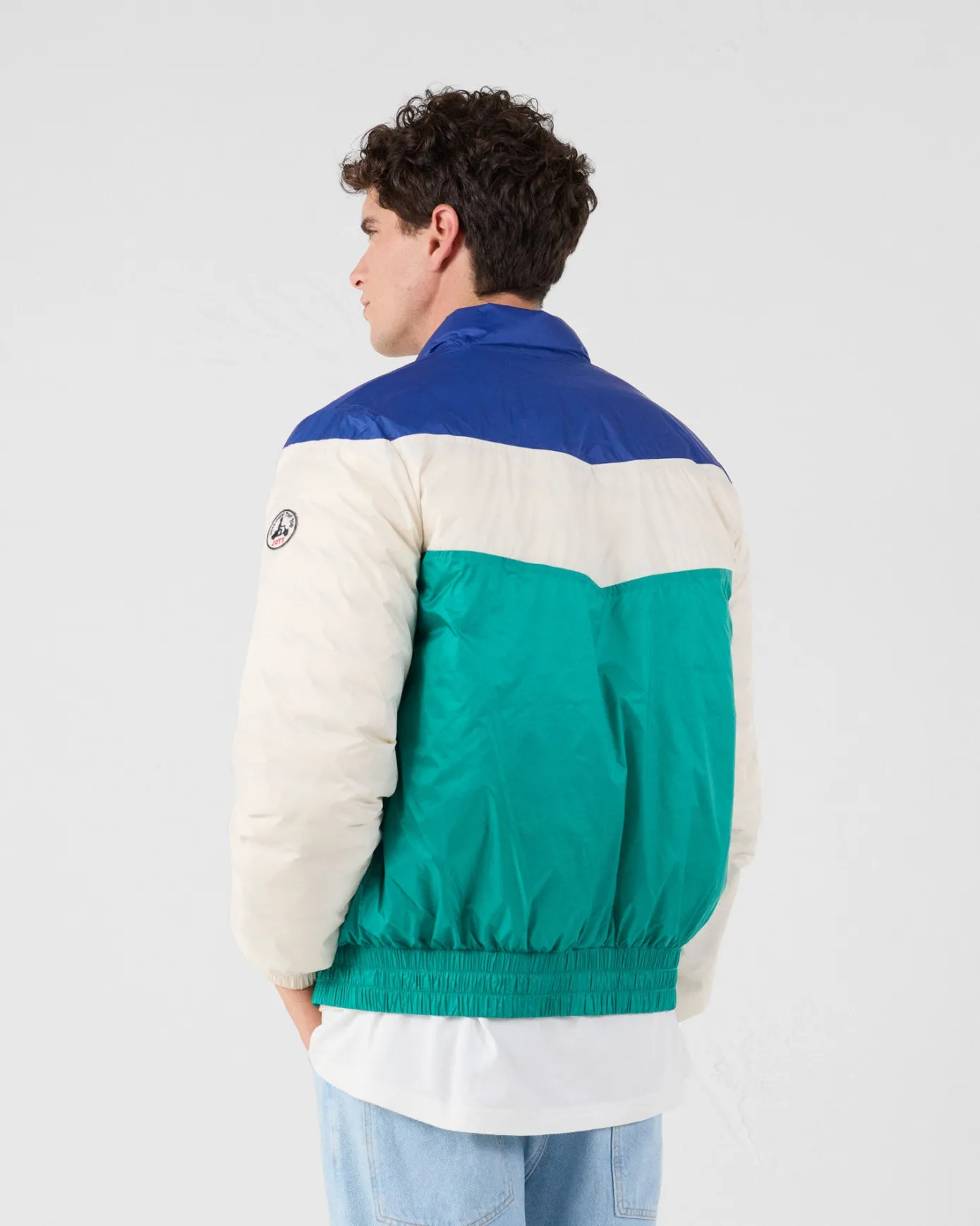 Veste esprit puffer Cobalt/vert persan Joan