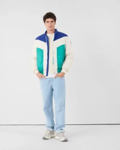 Veste esprit puffer Cobalt/vert persan Joan
