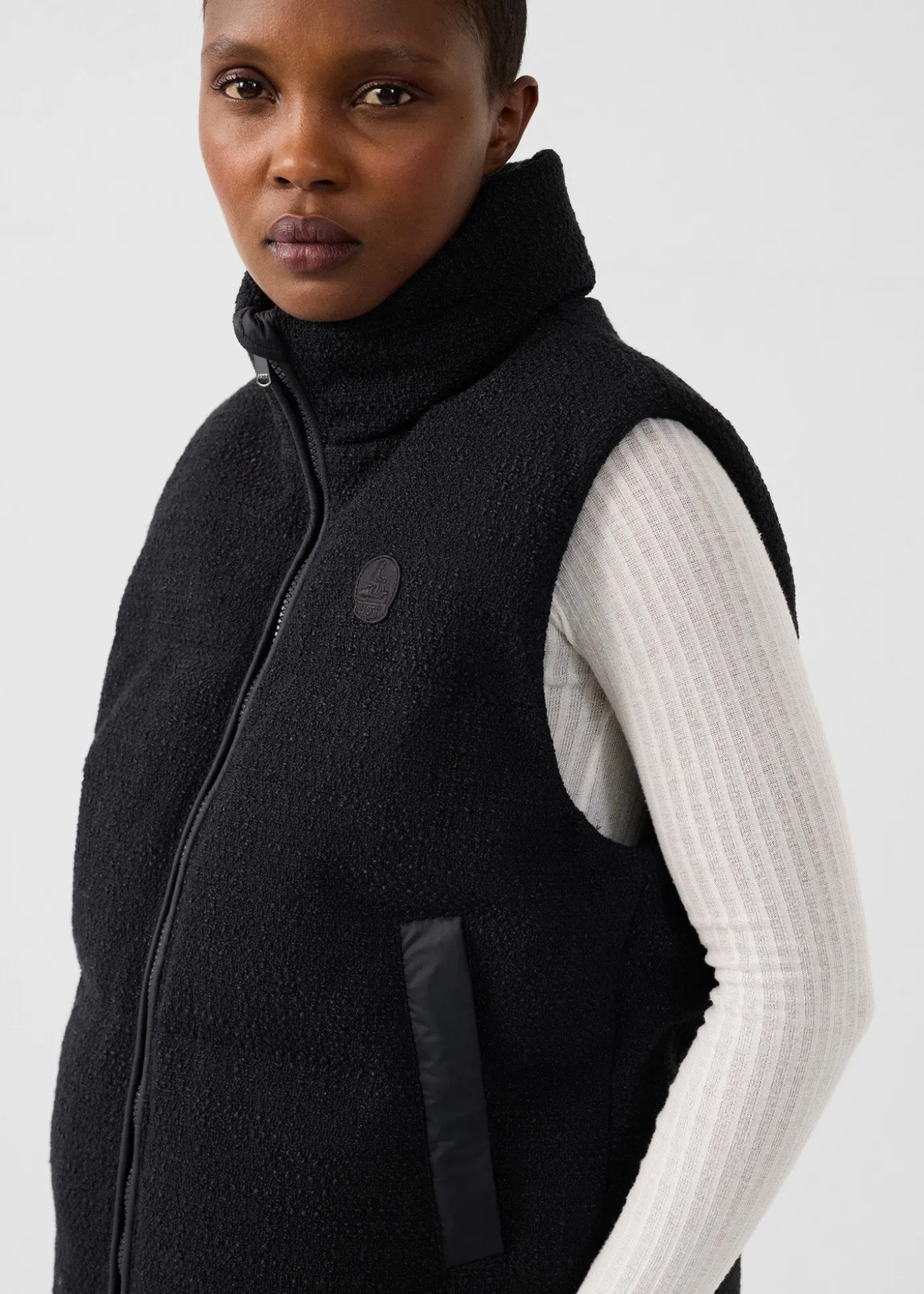Veste Grand Froid puffer sans manches Noir Atsuma