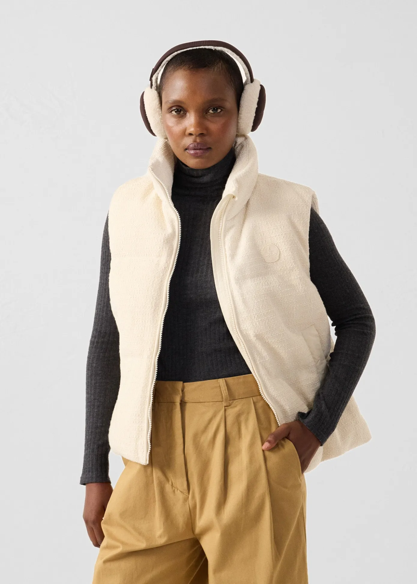 Veste Grand Froid puffer sans manches Naturel Atsuma