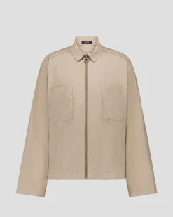 Veste légère col chemise Beige Guy