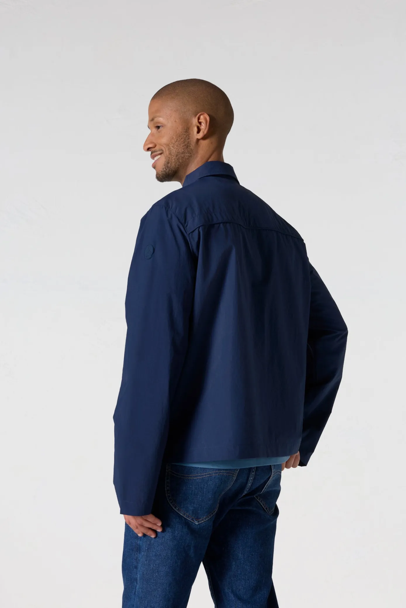 Veste légère col chemise Marine Guy