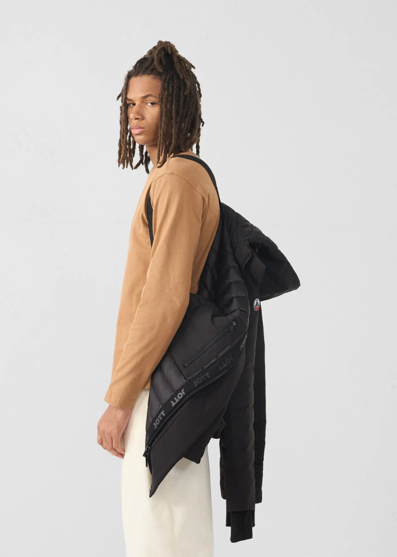 Veste longue à capuche Noir Icefloe