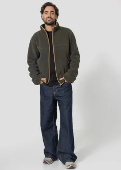 Veste polaire zippée Army foncé Raphy