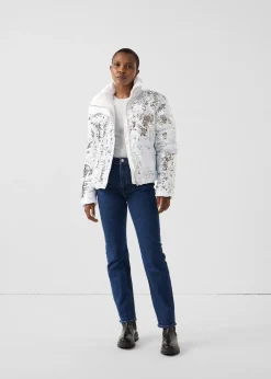 Veste à sequins Blanc/argent Isadora