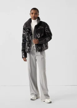 Veste à sequins Noir/marine Isadora