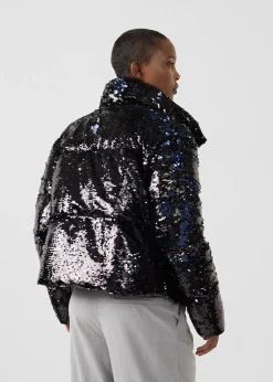 Veste à sequins Noir/marine Isadora