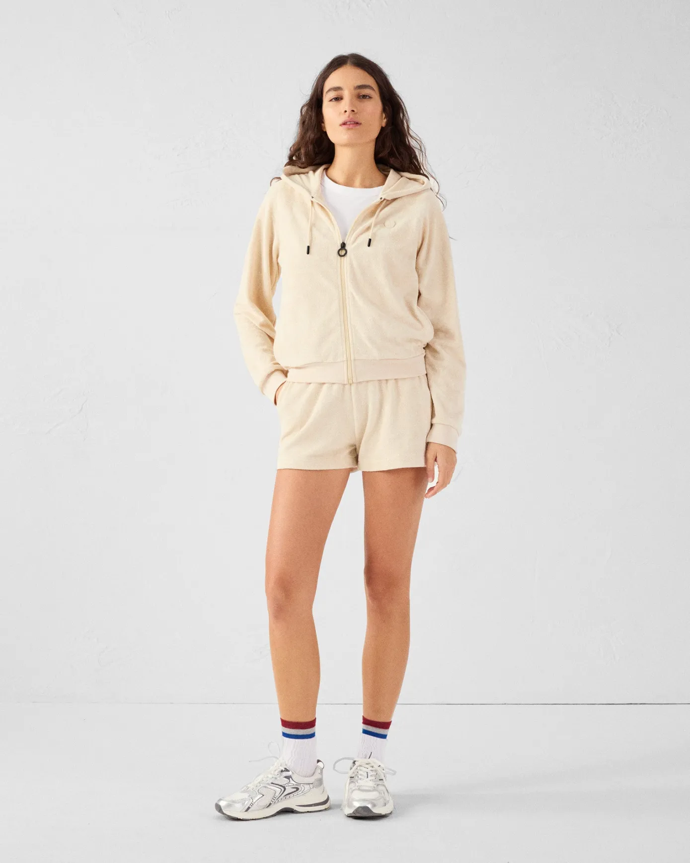 Veste zipée éponge Sable Anemone