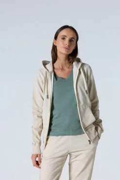 Veste zippée à capuche Naturel Sima