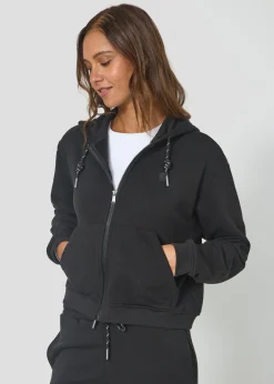 Veste zippée à capuche Noir Dalila